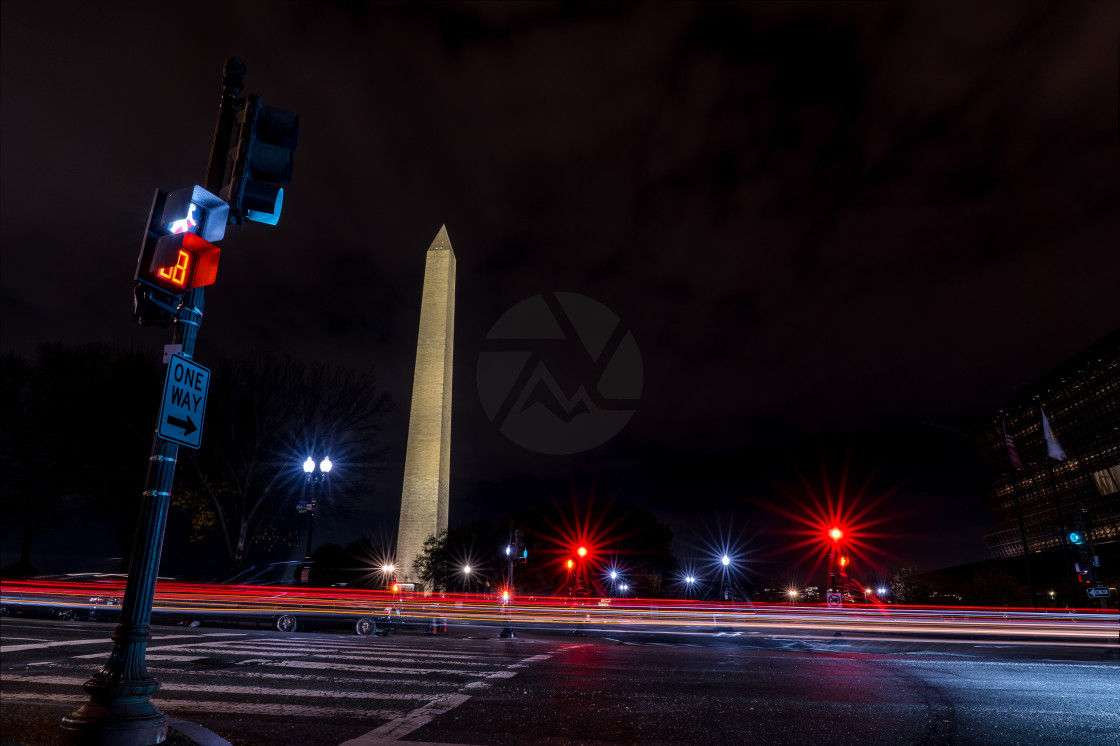 "Washington monument by night" by Clément Garaffa Photography - $24.62 "Washington monument by night" stock image
