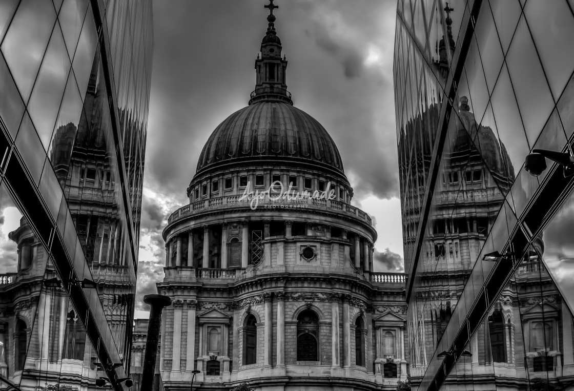 "St Paul's Reflection" stock image