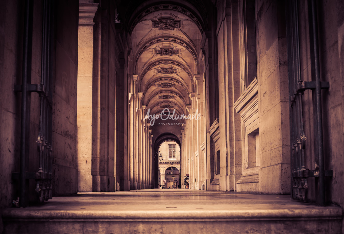 "Archway in Paris" stock image