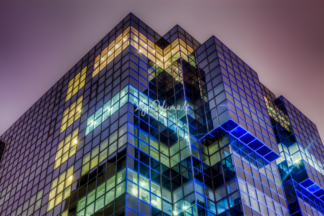 "Rubik's Cube Building" stock image