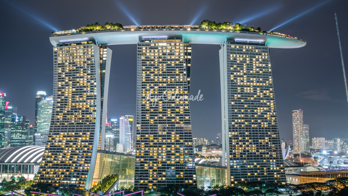 "Marina Bay Sands Hotel" stock image