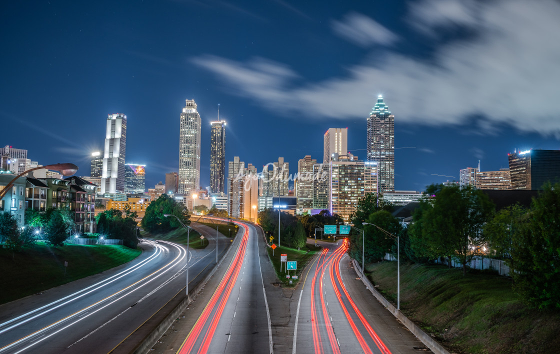 "Atlanta Cityscape" stock image