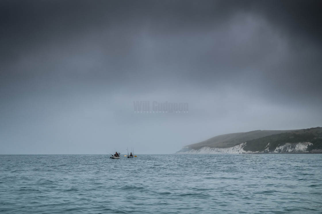 "Kayak fishers" stock image