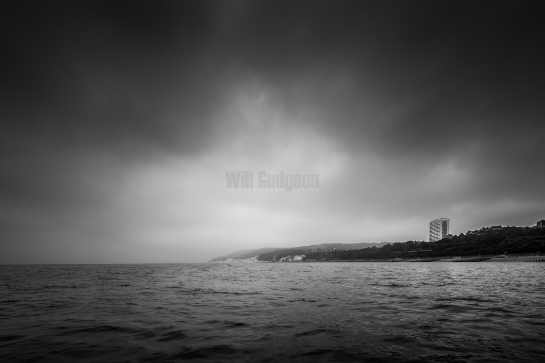 "Storm approaching over Eastbourne" stock image