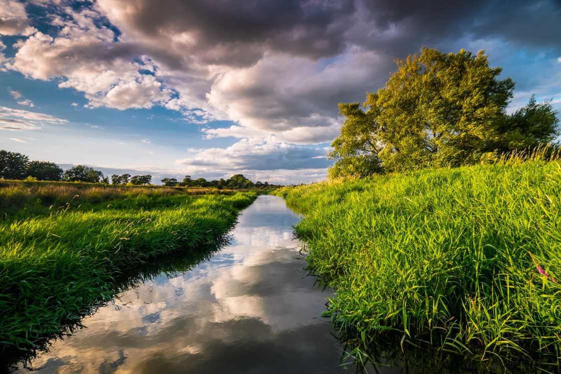 "River reflections" stock image