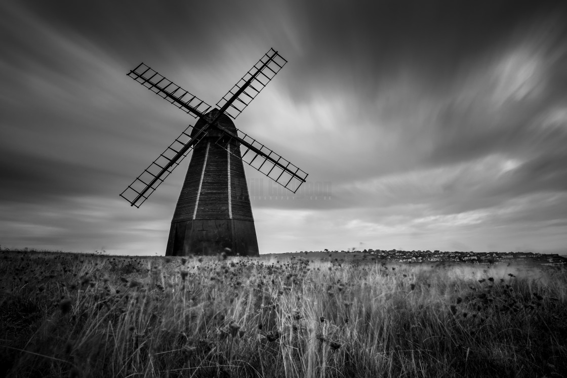 "Beacon Mill, Rottingdean" stock image