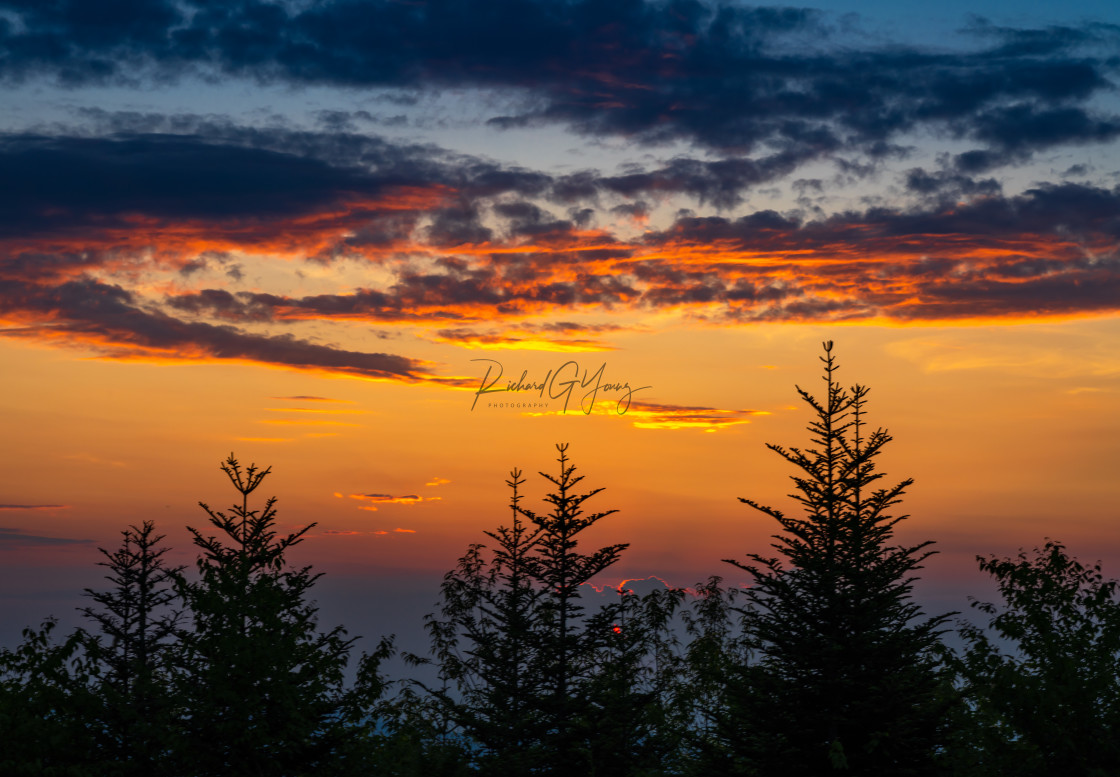 "Alpine Sunset" stock image