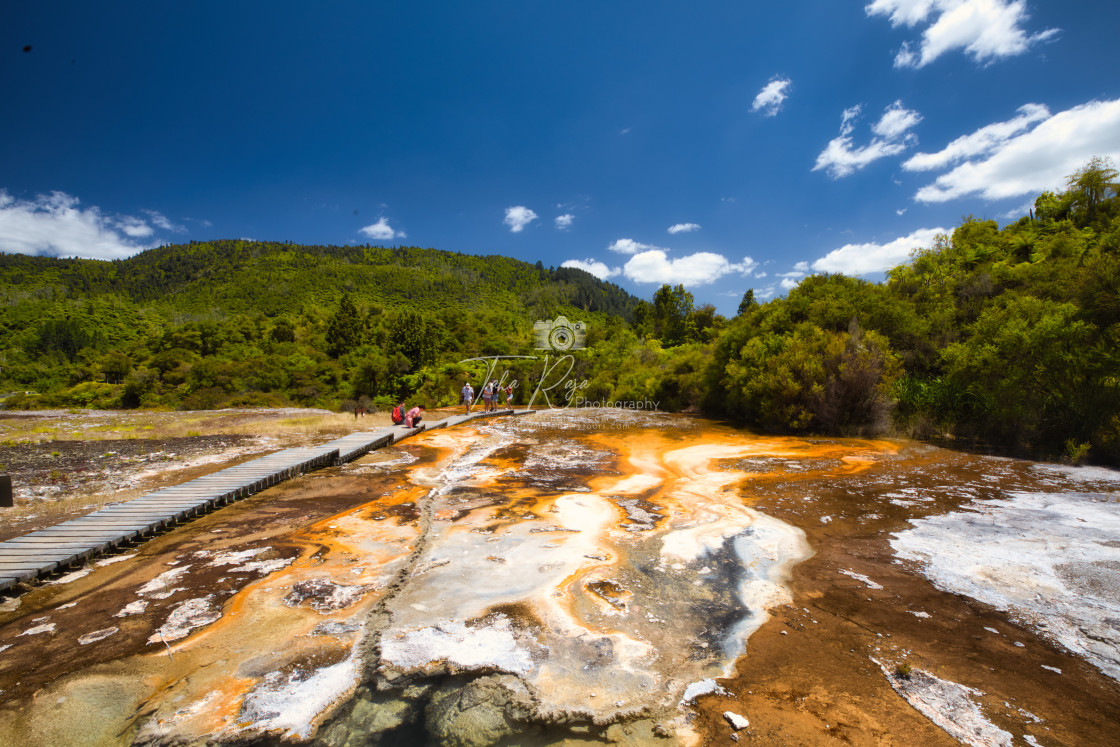 "New Zeland Highlights North and South Island" stock image