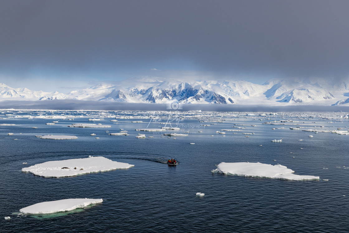 "George VI Sound - Antartica" stock image