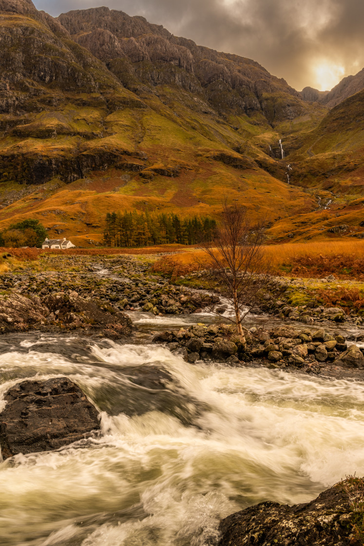 "A Glencoe landscape" stock image