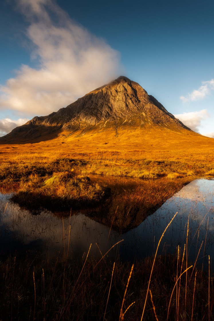 "Reflections of the Buachaille" stock image