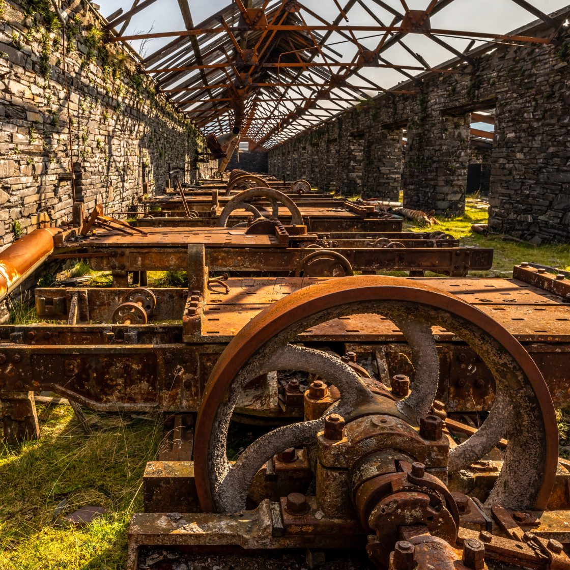 "The old cutting shed - Dinorwic Quarry" stock image