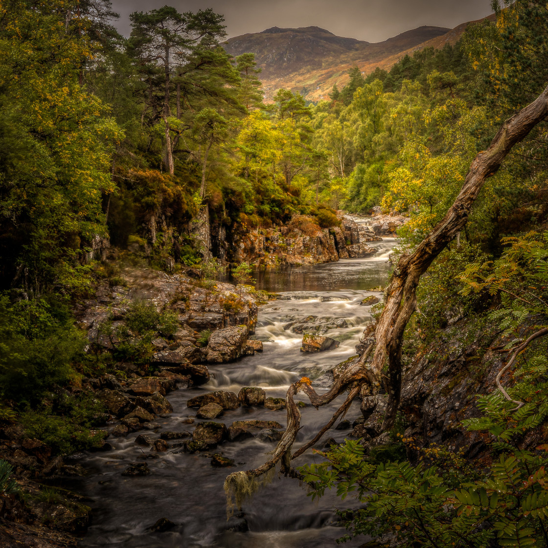 "Scottish river scene" stock image