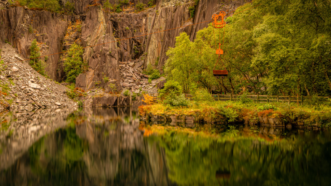 "The old slate quarry" stock image