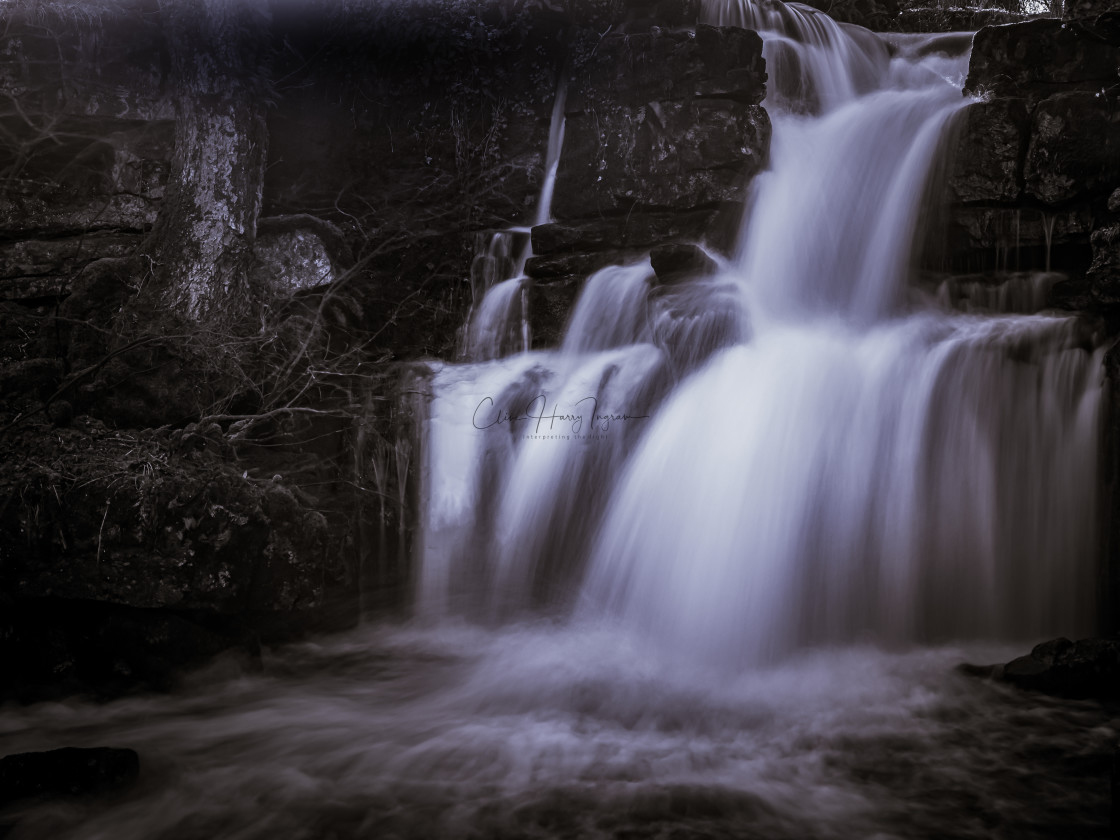 "Yorkshire waterfall" stock image