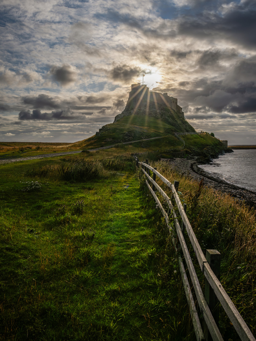 "Lindisfarne dawn" stock image