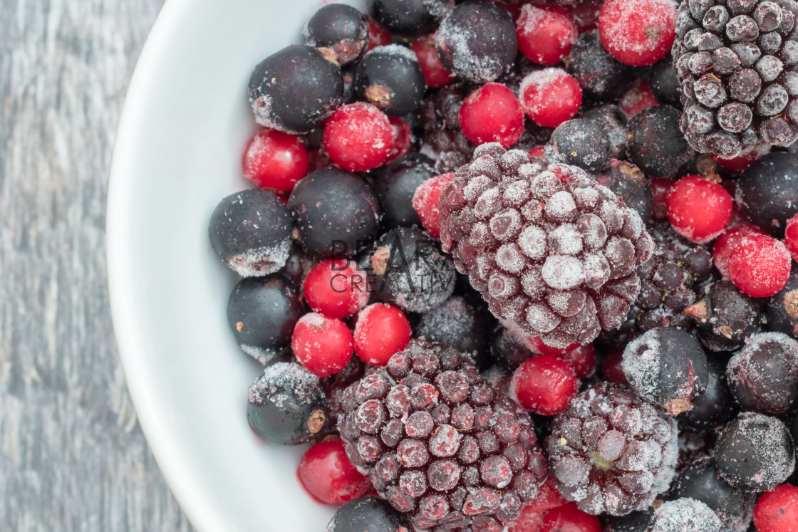 "Frozen summer berries" stock image