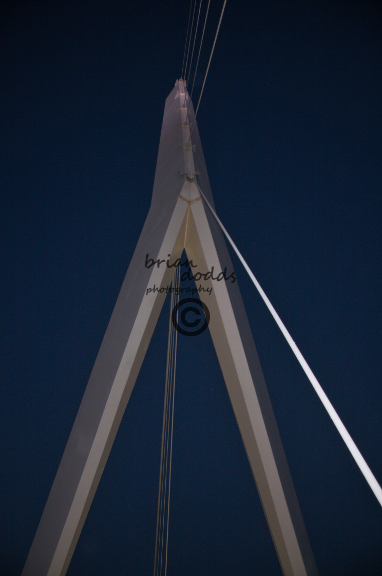 "Pedestrian Bridge, Route 4, Nahariya" stock image