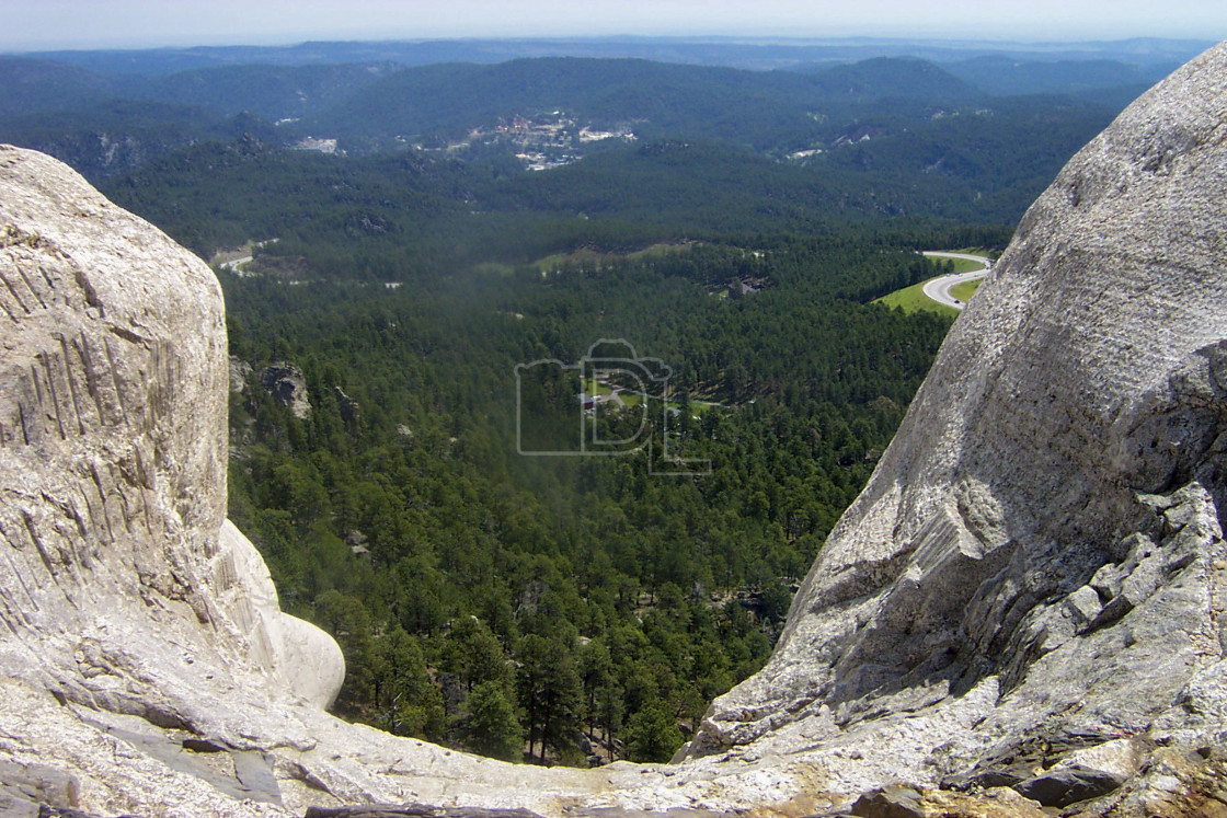 "Between the heads" stock image