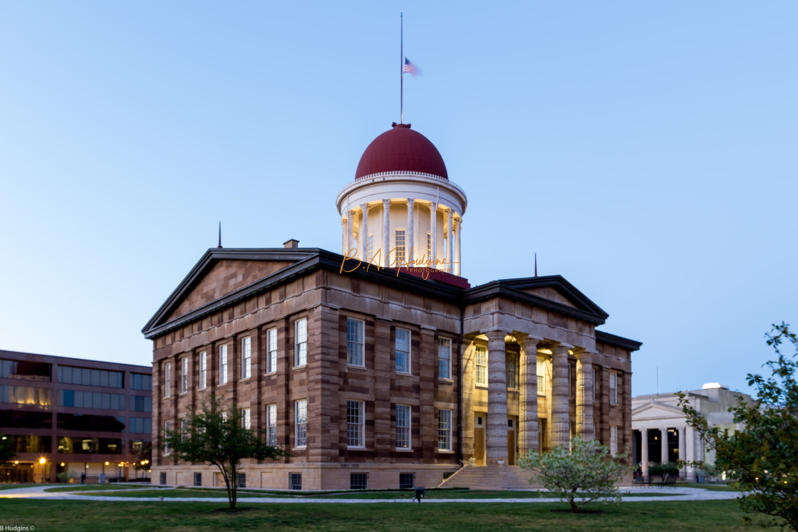 "Illinois Old State Capital Springfield Illinois" stock image