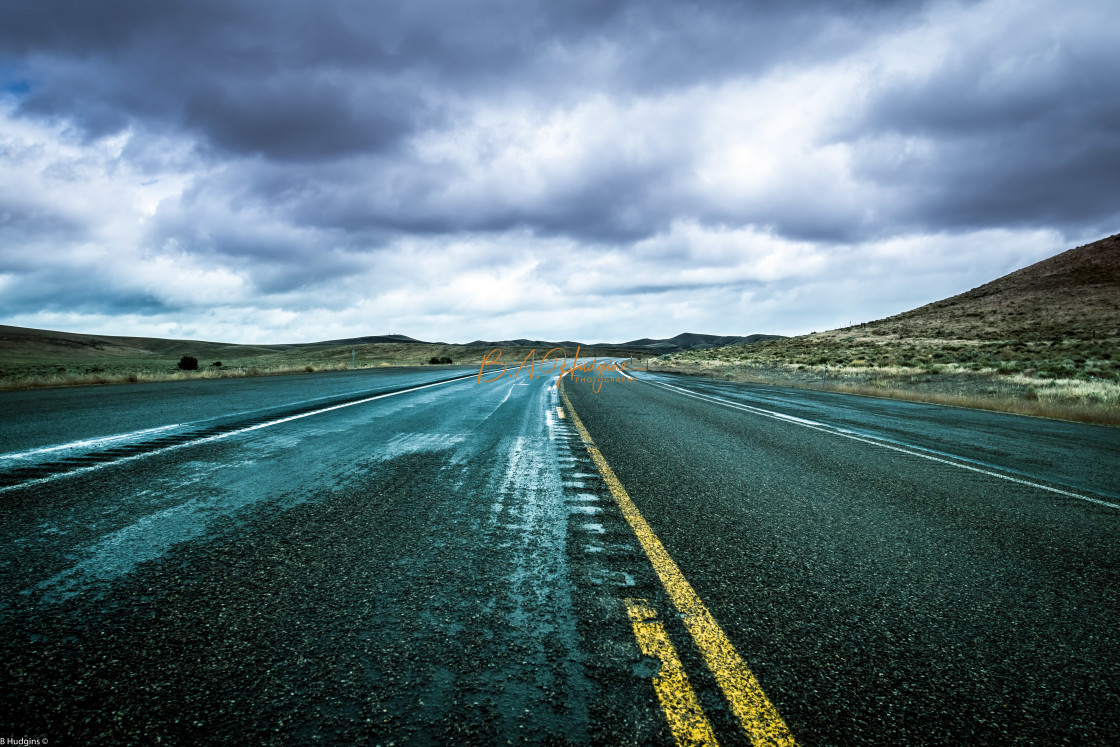 "Route 50 Rain" stock image