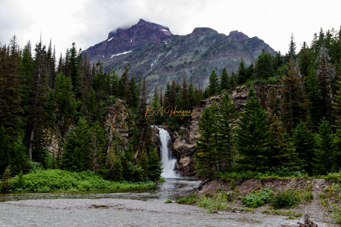 "Panorama Hidden Falls" stock image