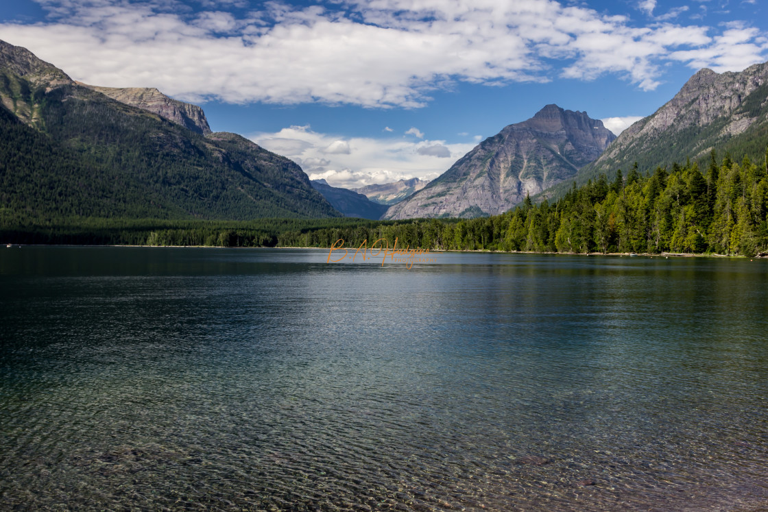 "Lake Macdonald Glacier" stock image