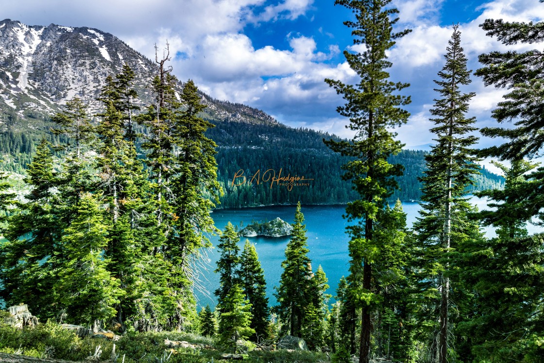 "Fannette Island on Lake Tahoe" stock image