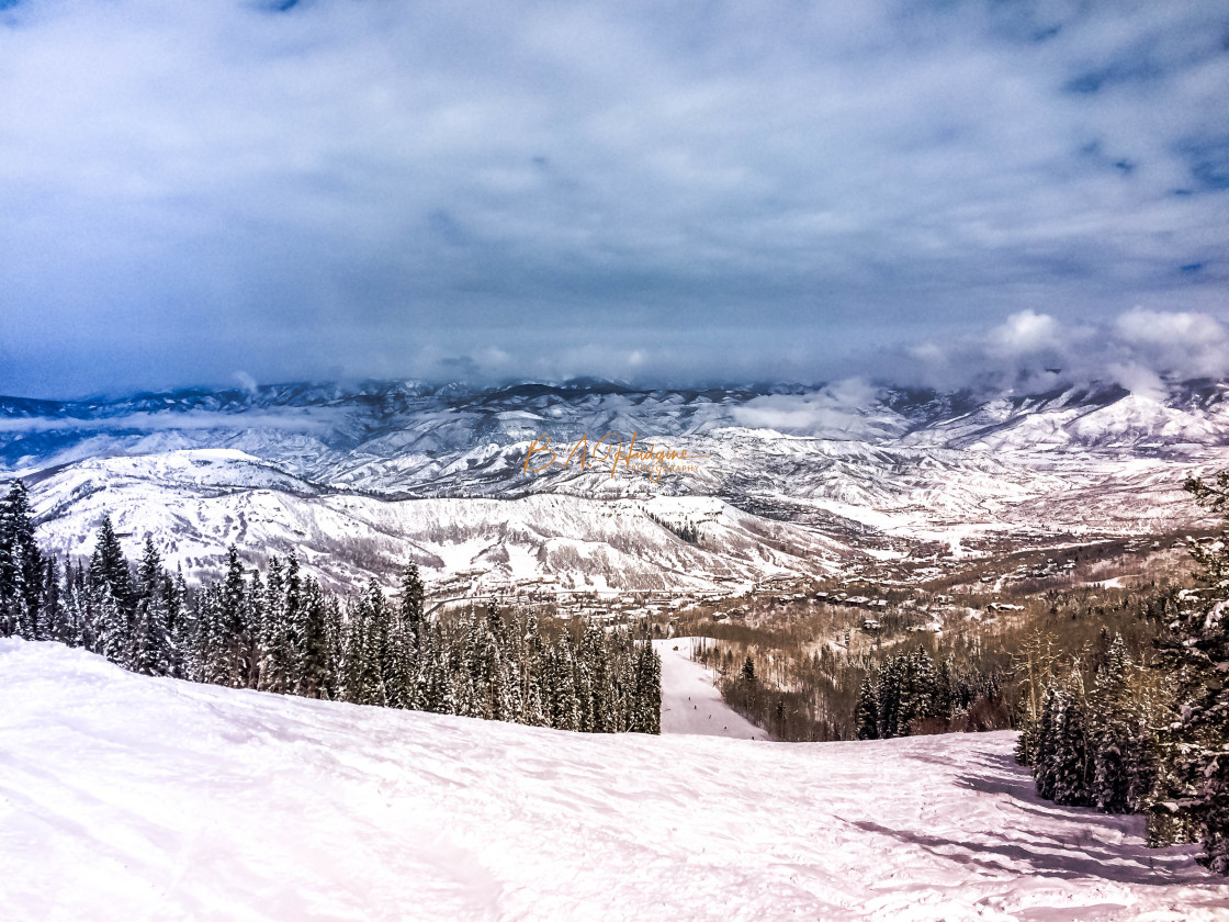 "Downhill Run" stock image