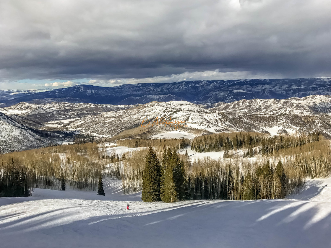 "Aspen Afternoon" stock image