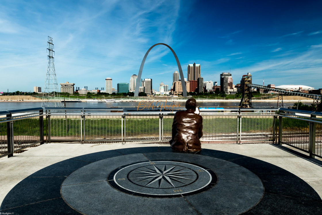 "St. Louis View with Malcom Martin" stock image