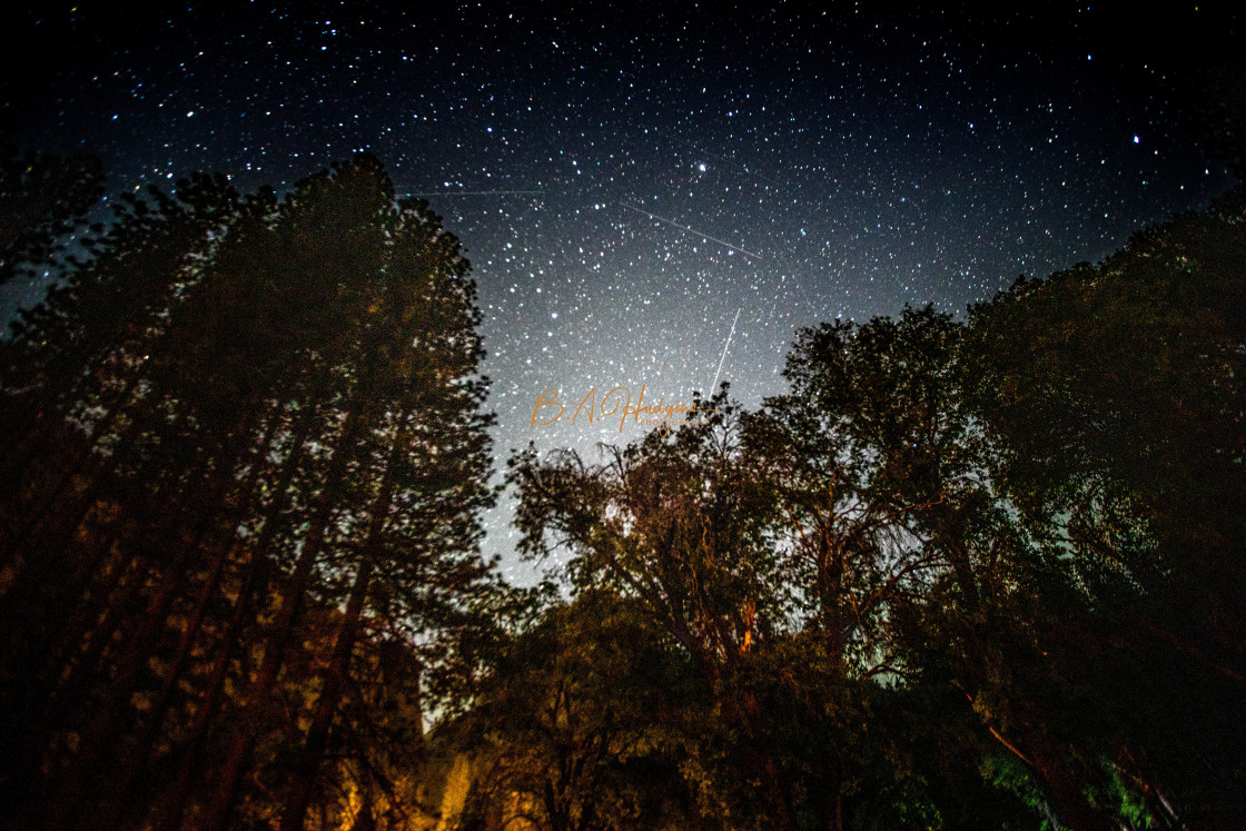 "Yosemite Night Sky" stock image