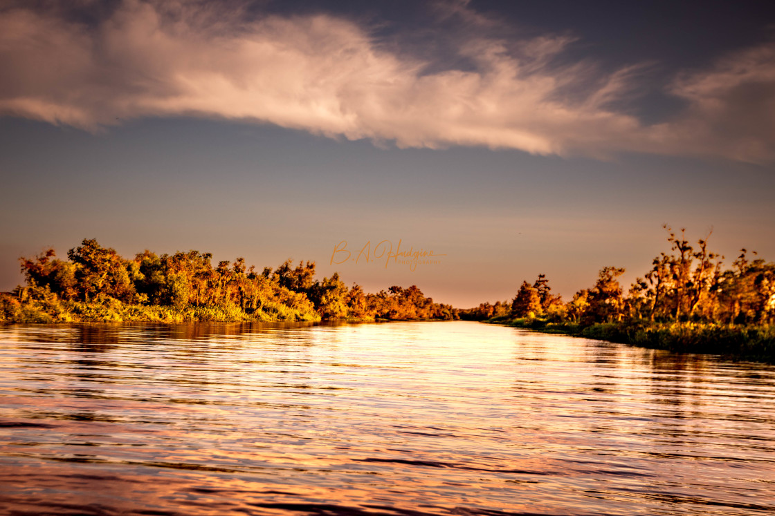 "Sunset Reflection" stock image