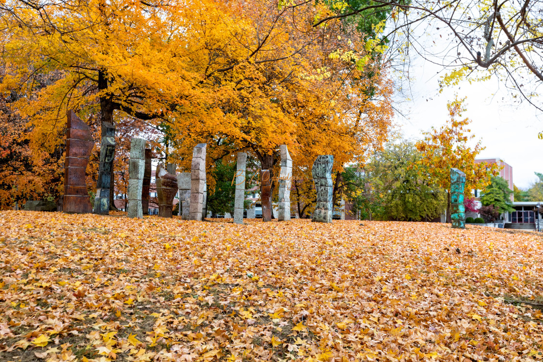 "Sculpture Garden" stock image