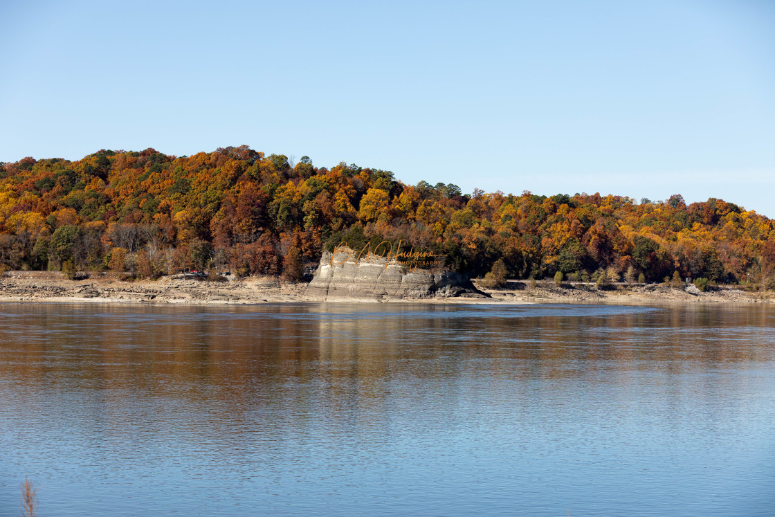 "Tower Rock in Fall Colors" stock image