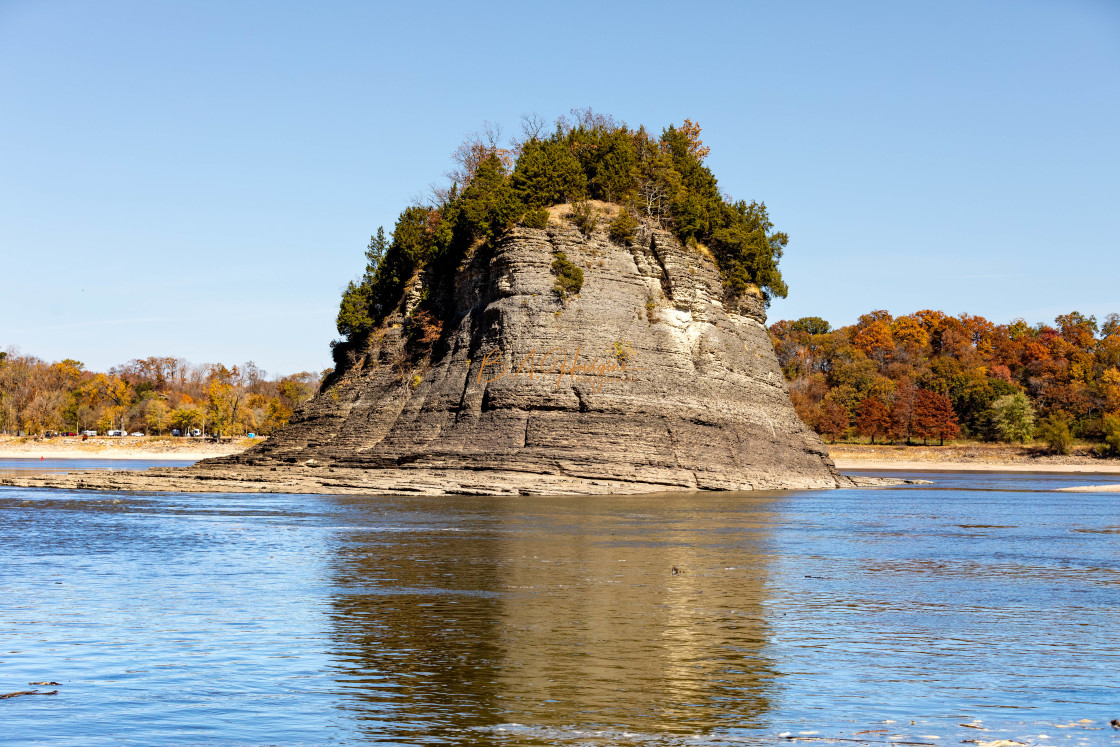 "Tower Rock Missouri View" stock image