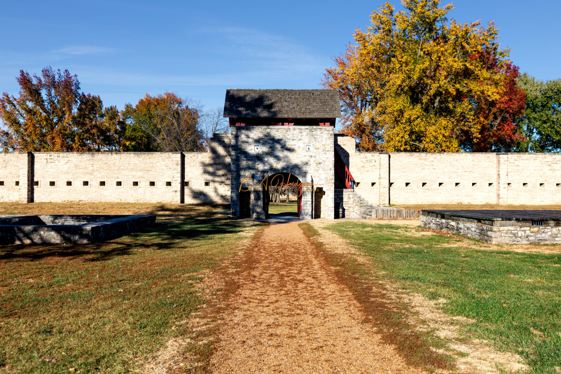 "Inside Fort de Chartres" stock image