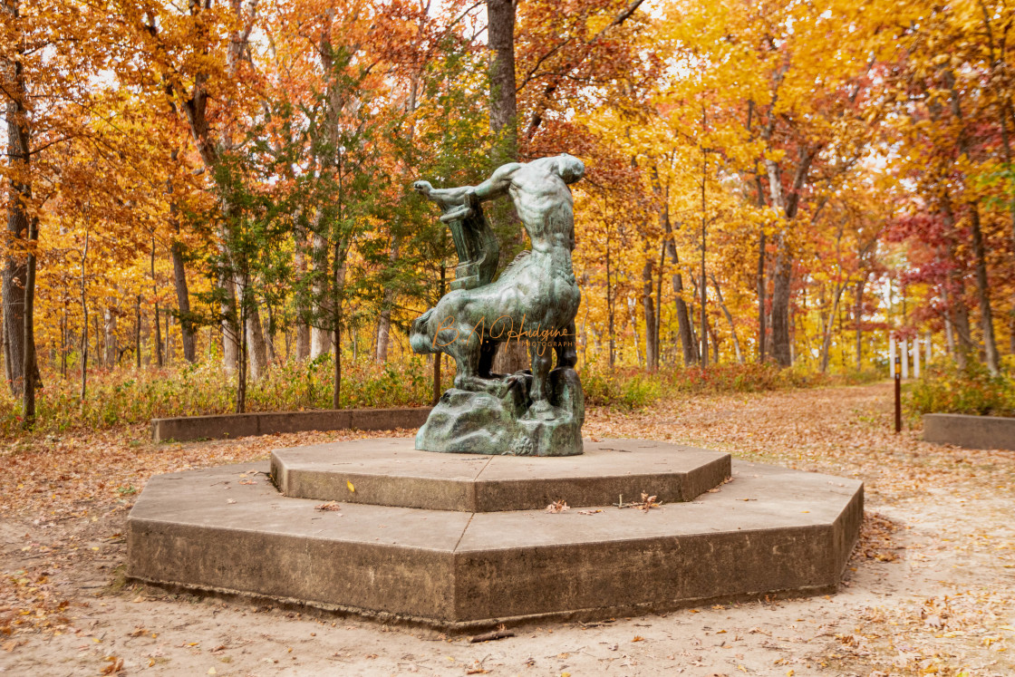 "Death of the Last Centaur" stock image