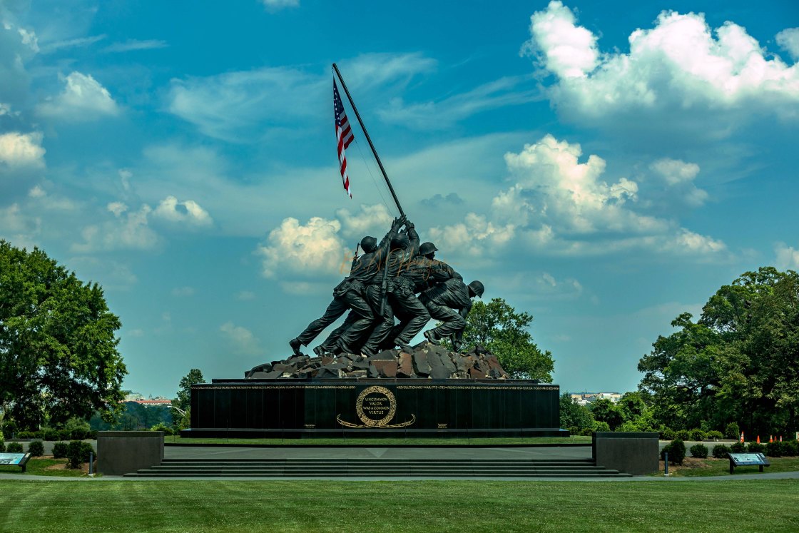 "The United States Marine Corps War Memorial" by Budd Hudgins - $15.97 "The United States Marine Corps War Memorial" stock image