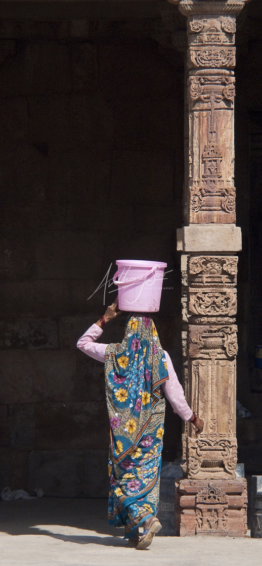 "Construction Lady" stock image