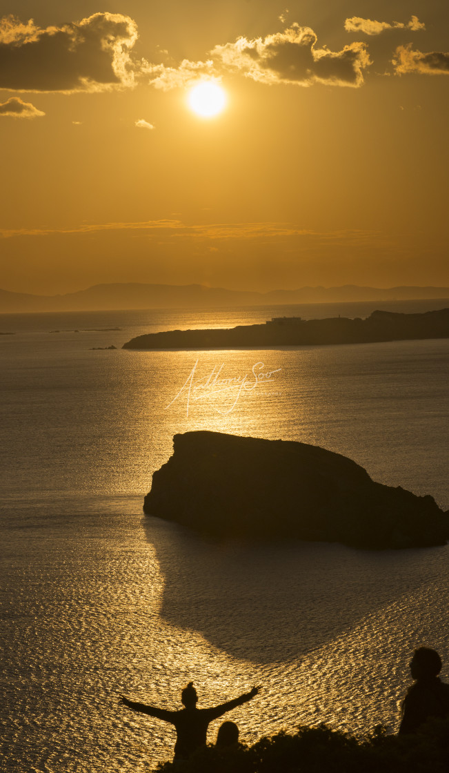 "Sunset Joy" stock image