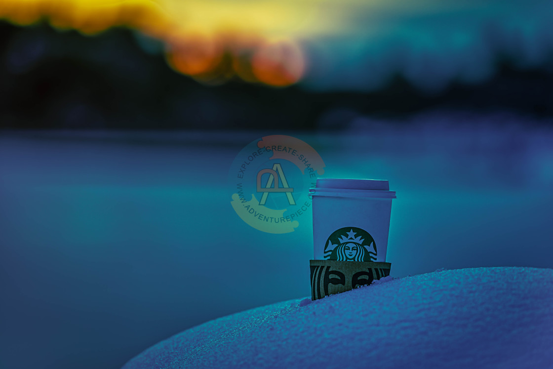 "photography-advertising-sunrise-lake-snow" by Chuck Taylor - £184.00 "photography-advertising-sunrise-lake-snow" stock image