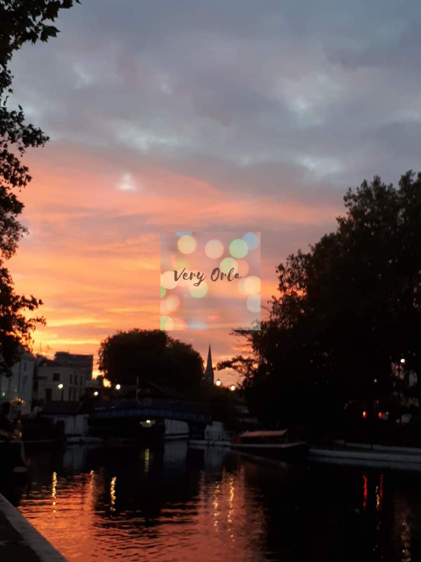 "Little Venice Sunset" stock image