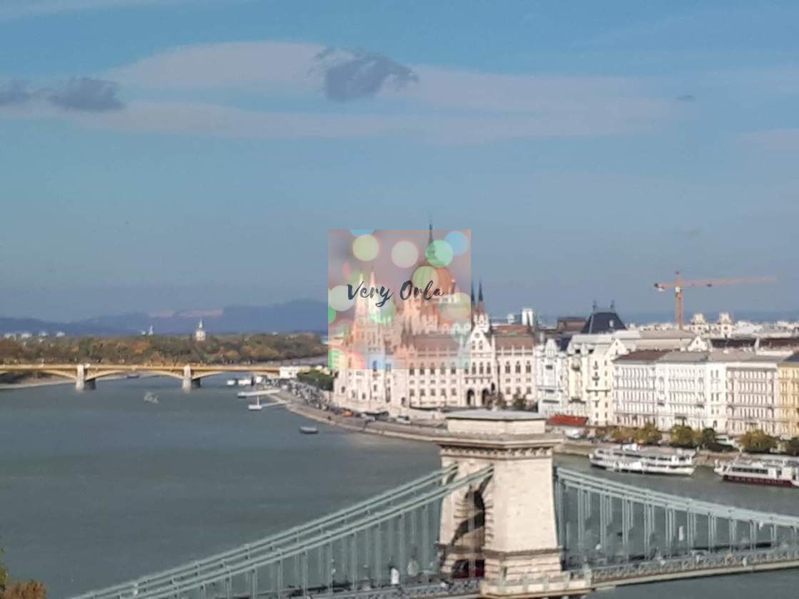 "Bridges of Budapest" stock image