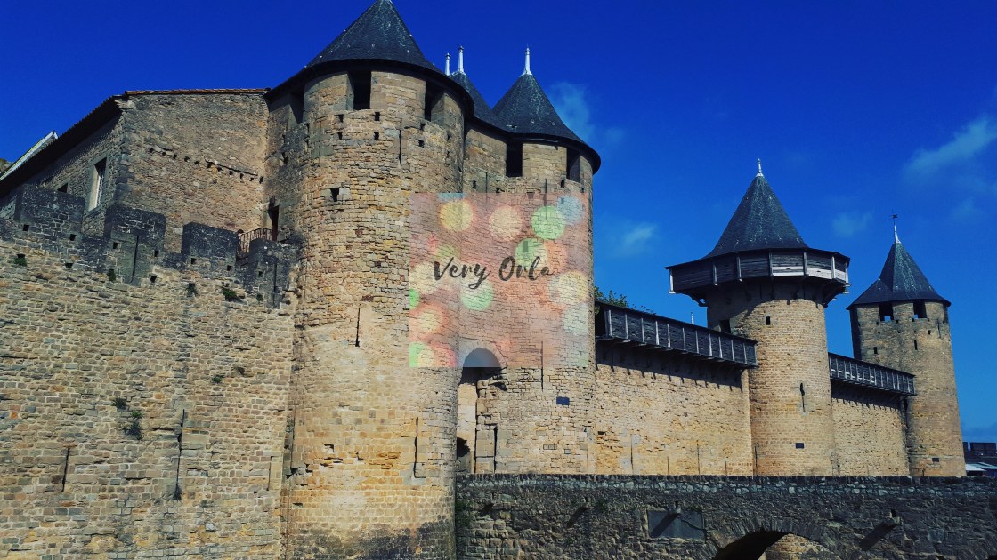 "Carcasonne Castle" stock image