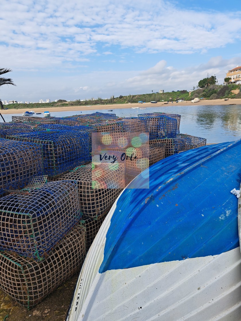 "Fishing Village, The Algarve" stock image