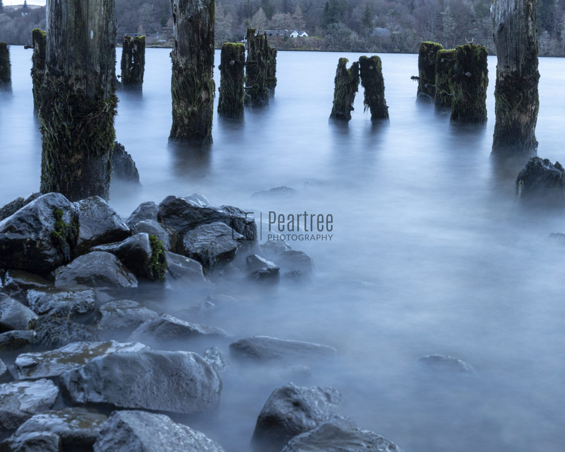 "Long exposure over Loch Awe" stock image