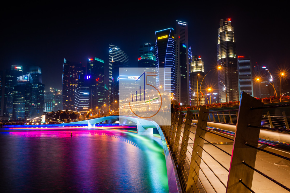 "Colors at Jubilee Bridge" stock image