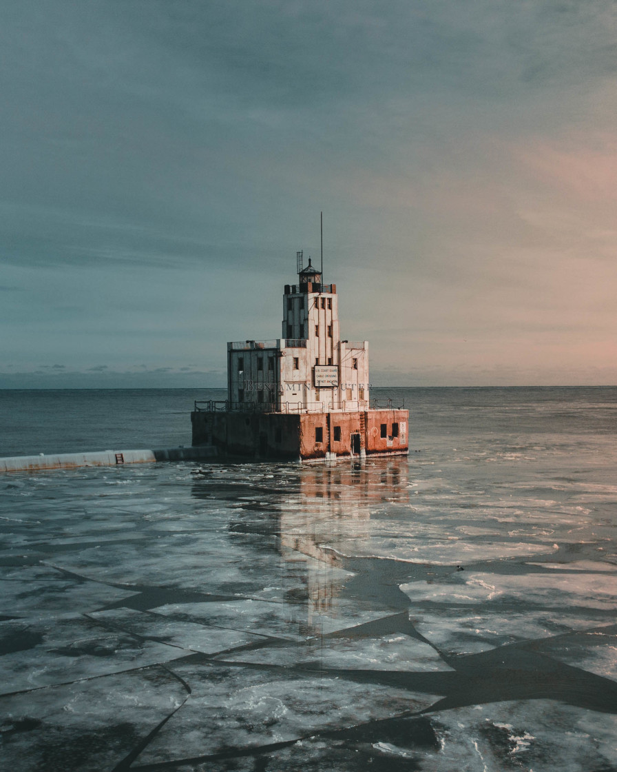 "A Milwaukee Lighthouse" stock image