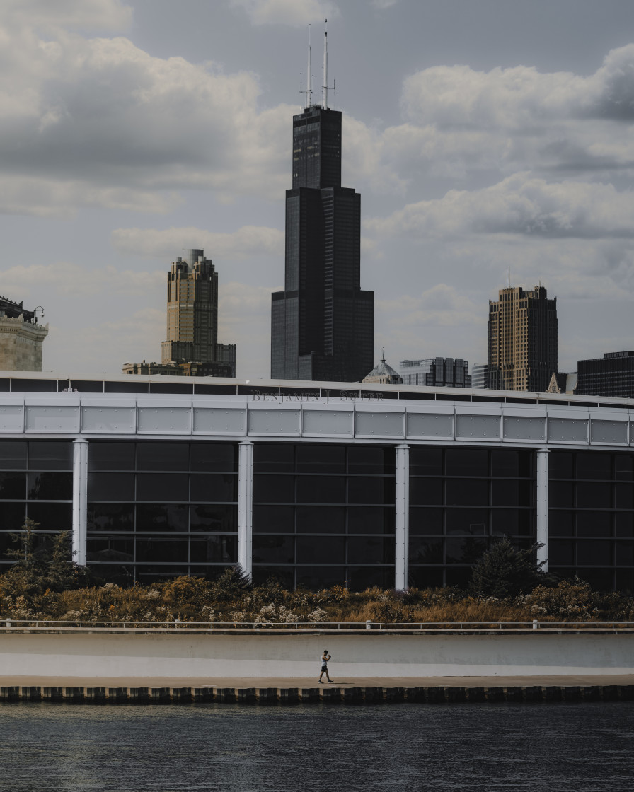 "Sears Tower in the Summer" stock image